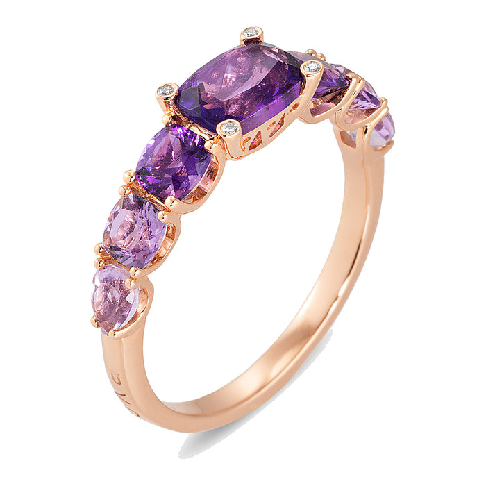 Met Amethyst - Iris - Ponte Vecchio - 18k Roségoud
