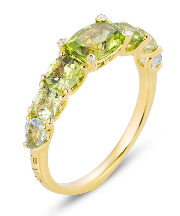 18 karaat geelgouden dames ring met Amethist - Iris - Ponte Vecchio