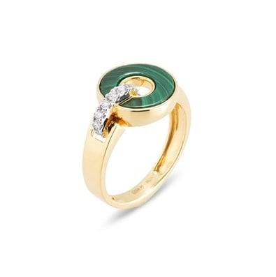 18 karaat geelgouden dames ring - Promesse Green - Ponte Vecchio