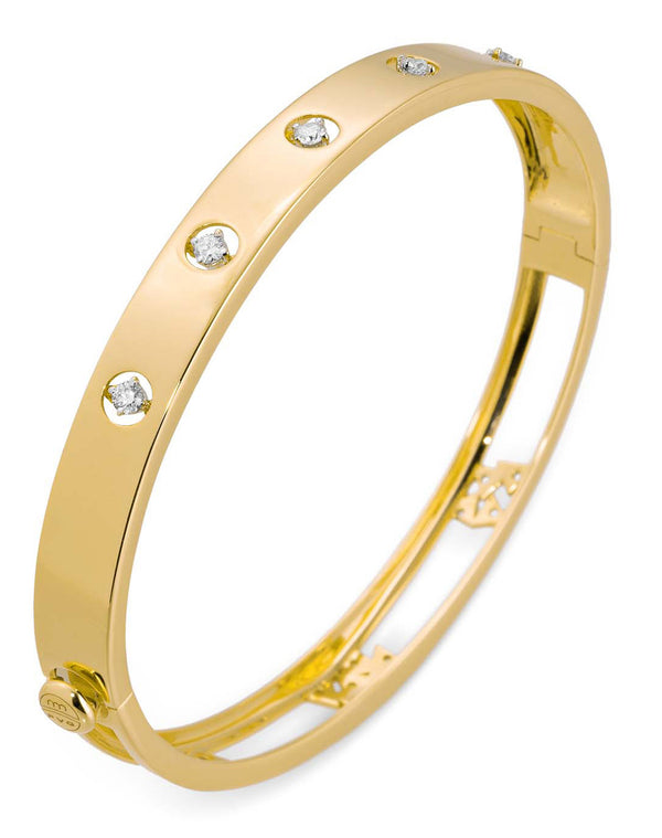 18 karaat geelgouden dames armband met diamant - Ponte Vecchio - Sirio