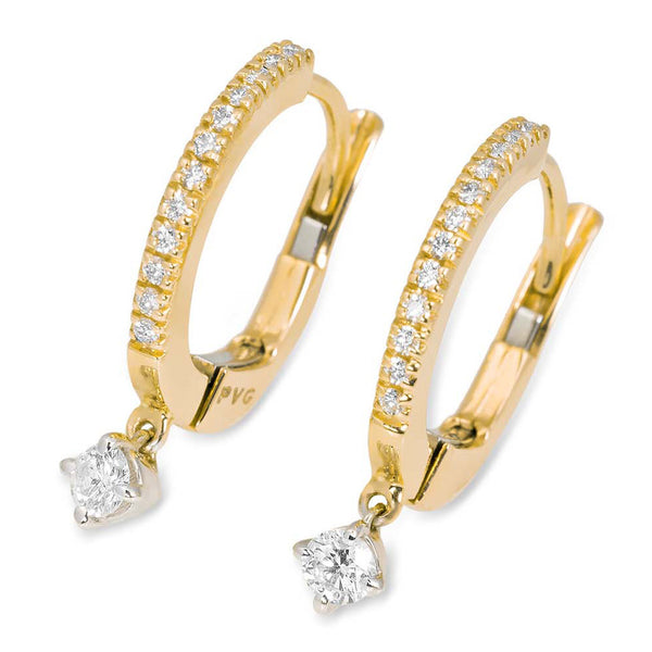 18 karaat geelgouden dames oorsteker - Ponte Vecchio - Sirio