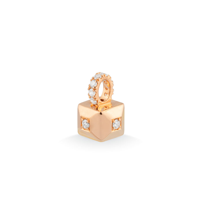Met diamant - Iris Cube - Ponte Vecchio - 18k Roségoud