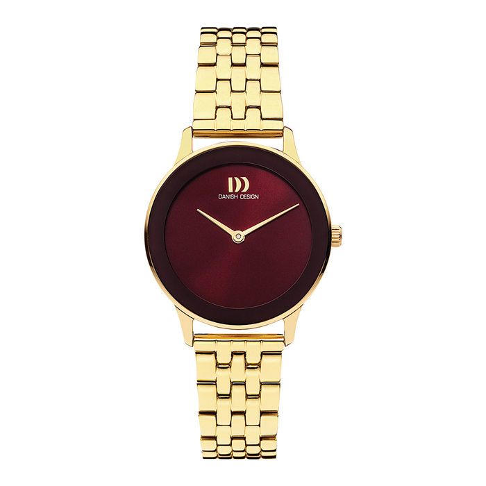 Nostalgi 1988 Burgundy Link - Danish Design - Roestvrij Staal - IV97Q1288