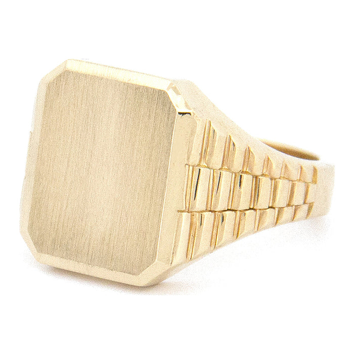 Zegelring - Rolex President Ring - Hutjens - 14k Geelgoud