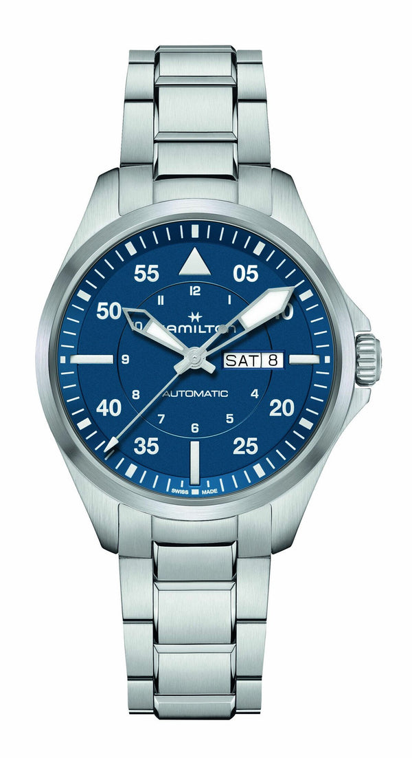 Hamilton  - Horloge Heren - Khaki Aviation Pilot Day Date - H64635140