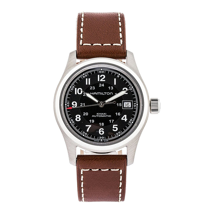 Khaki Field Auto - Hamilton - Roestvrij Staal - HAM009
