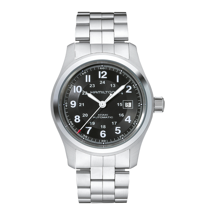 Khaki Field Auto - Hamilton - Roestvrij Staal - HAM017