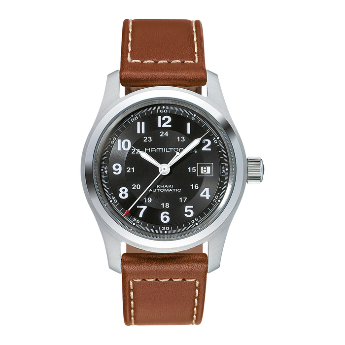 Khaki Field Auto - Hamilton - Roestvrij Staal - HAM023