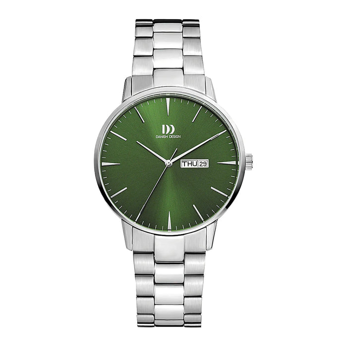 Akilia Day Date Green Link - Danish Design - Roestvrij Staal - IQ97Q1267