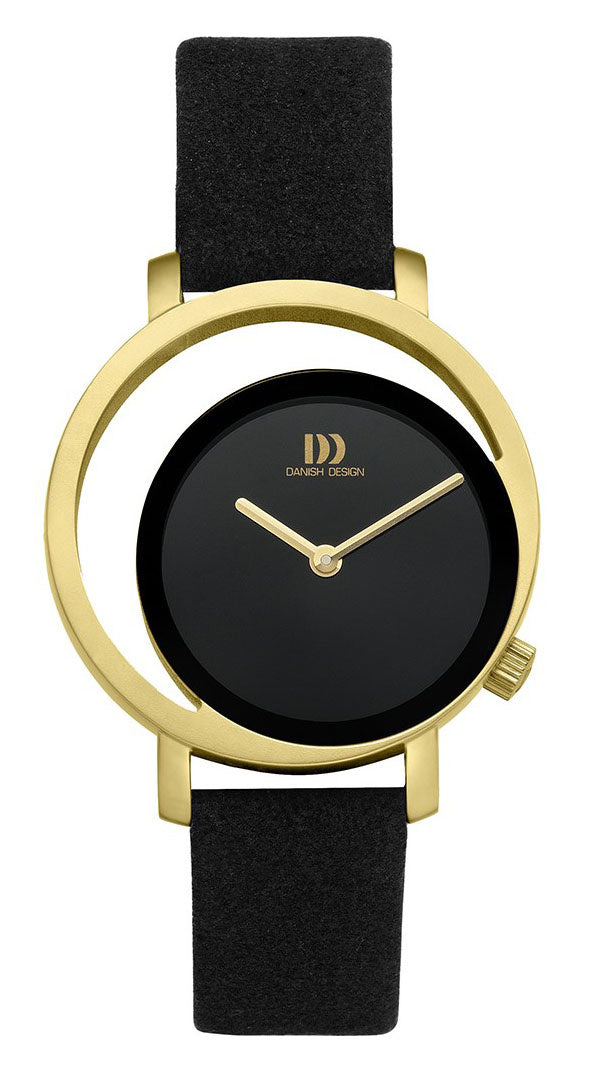 Danish Design - Horloge Dames - Pico Black Gold - IV15Q1271