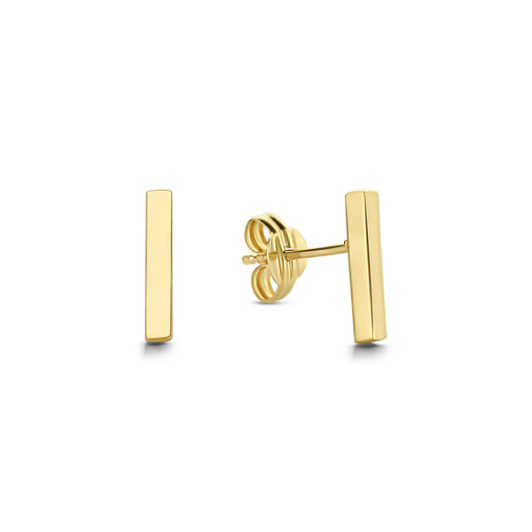 14 karaat geelgouden oorstekers - Jackie  - Bar Studs