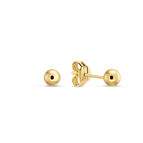 14 karaat geelgouden oorstekers - Ball Studs 3mm - Jackie