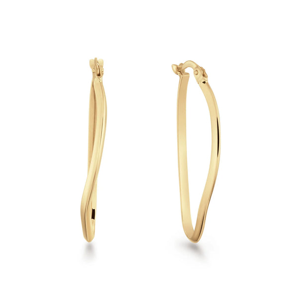 14 karaat geelgouden oorstekers - Antibes Hoops - Jackie