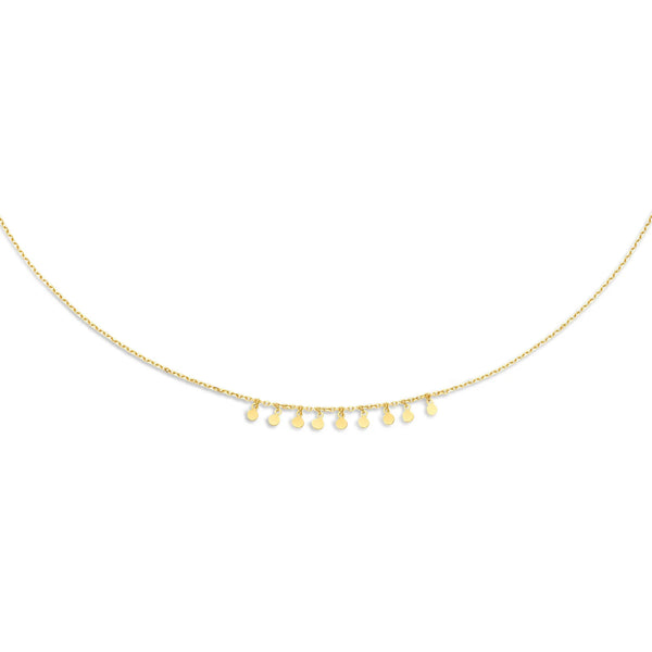 14 karaat geelgouden dames ketting - London Eye Necklace - Jackie