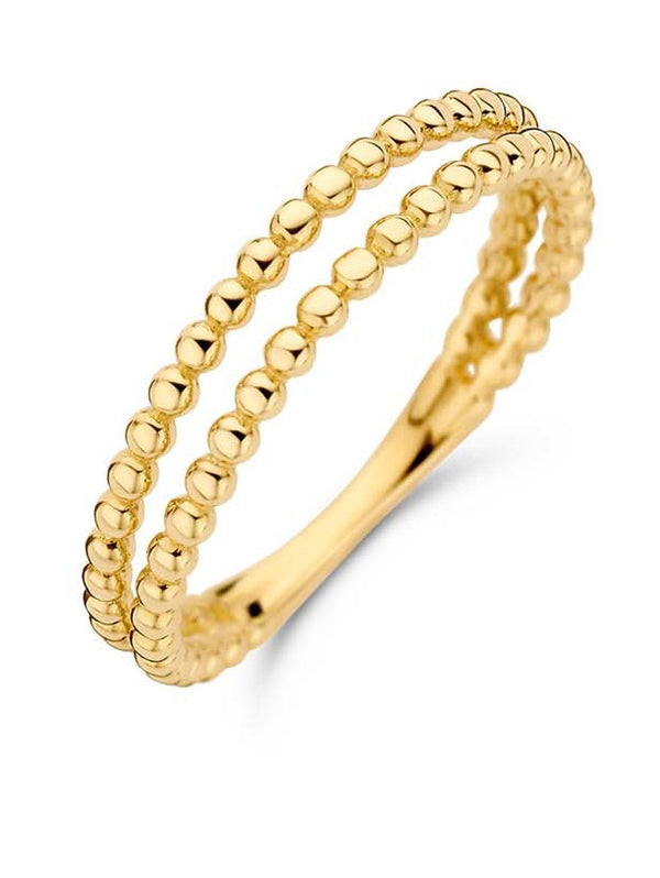 14 karaat geelgouden ring - Jackie - Minori Bubble Twin Ring