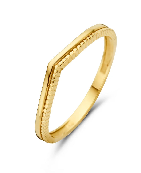 14 karaat geelgouden ring - Windsor Ring - Jackie