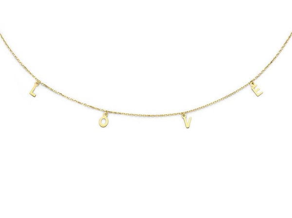 14 karaat geelgouden dames ketting - Jackie - L.O.V.E. ketting