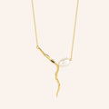 [M1656-3S3-S50] Marilyn Necklace (Yellow Gold Plated)