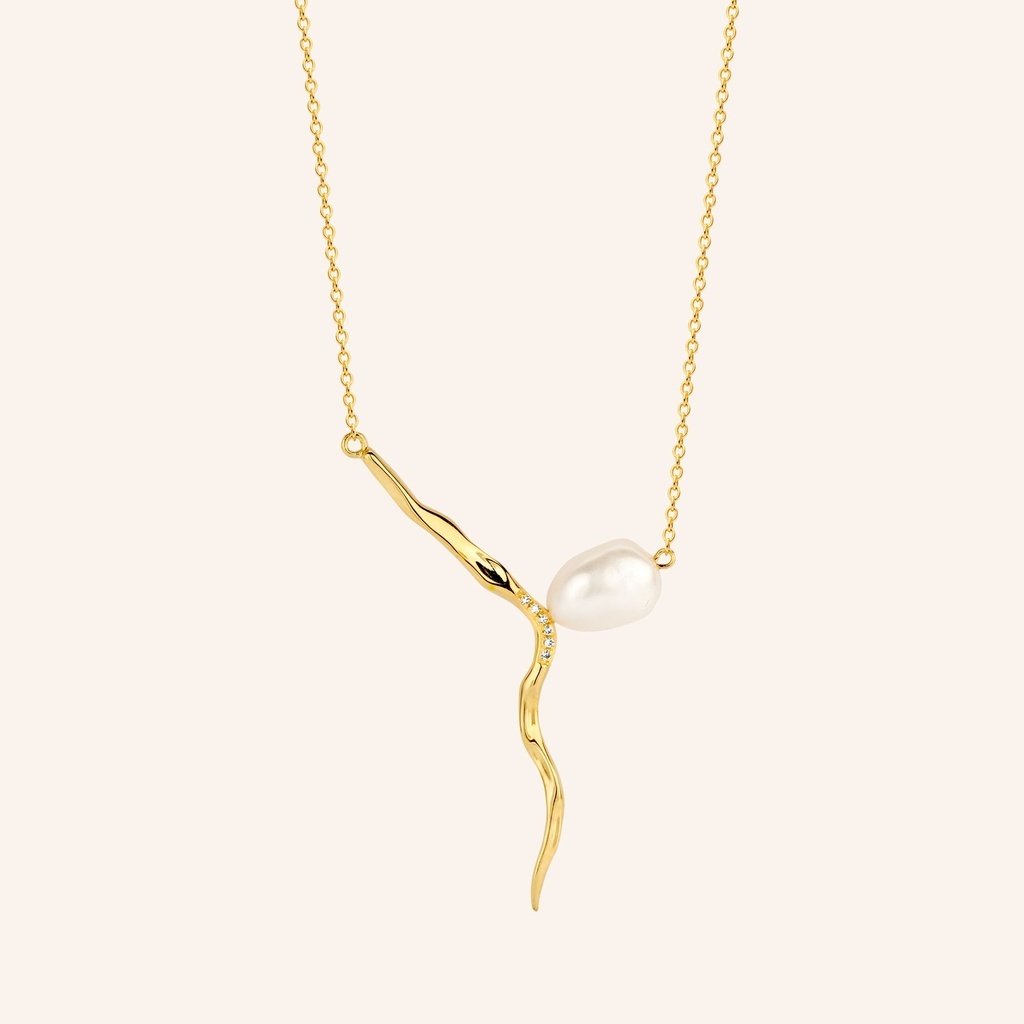 [M1656-3S3-S50] Marilyn Necklace (Yellow Gold Plated)