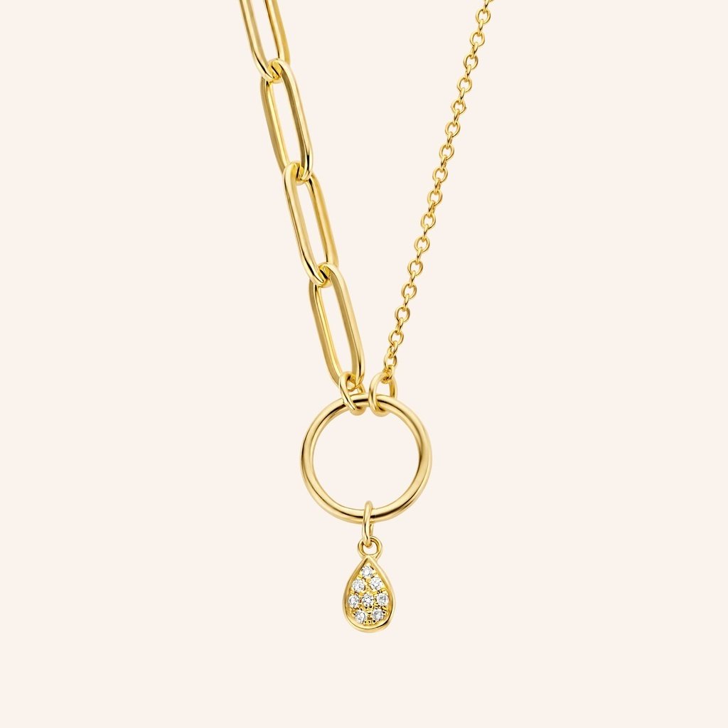 [M1961-3S3-S40] Hope Necklace (Yellow Gold Plated)