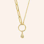 [M1961-3S3-S40] Hope Necklace (Yellow Gold Plated)