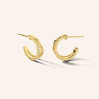 [M2025-3S4-H02] Duo Earrings (Yellow Gold Plated)