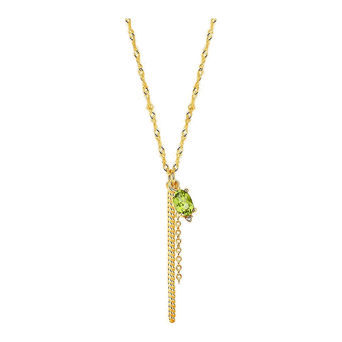 Zilveren ketting goudkleurig verguld - Dolce Mare Necklace - Diamanti Per Tutti - Sterling Zilver 925