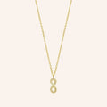 [M2044-3S3-S38S40S42] Infinity Necklace (Yellow Gold Plated)