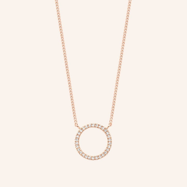 Zilveren ketting rosékleurig verguld - Diamanti Per Tutti - Mars Necklace