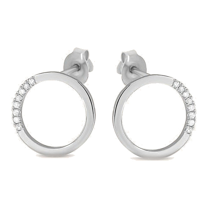 Zilveren oorstekers - Venus Earrings - Diamanti Per Tutti - Sterling Zilver 925