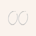 [M2154-1S4-H02] Ever Earrings (L) (White Plated)