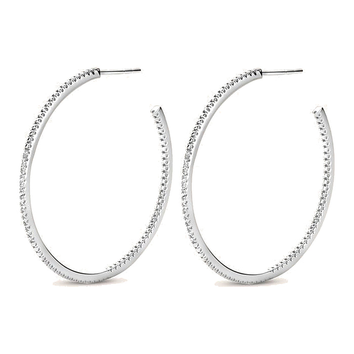 Zilveren oorstekers - Ever Earrings - Diamanti Per Tutti - Sterling Zilver 925