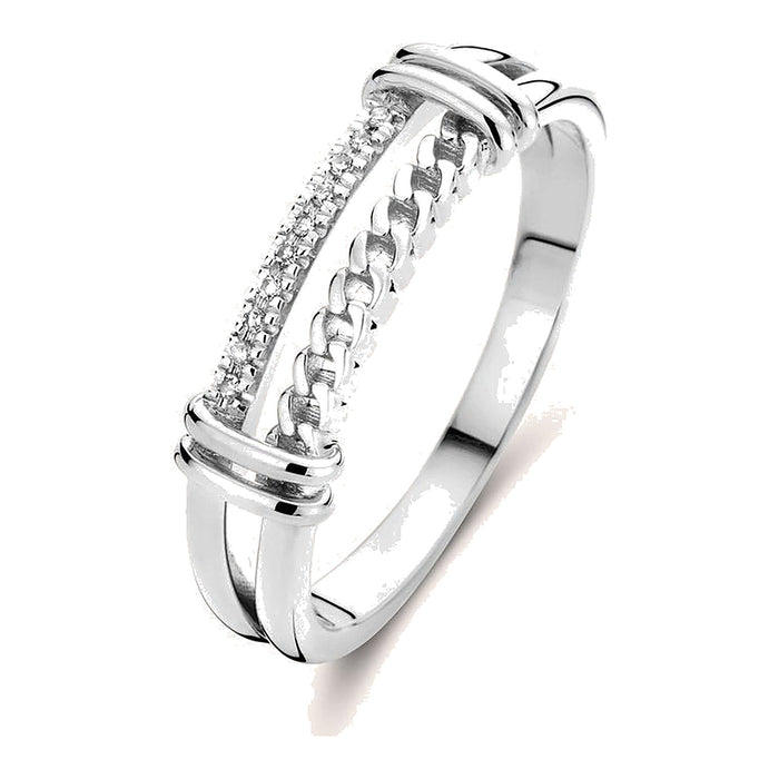 Zilveren ring - Showtime Ring - Diamanti Per Tutti - Sterling Zilver 925