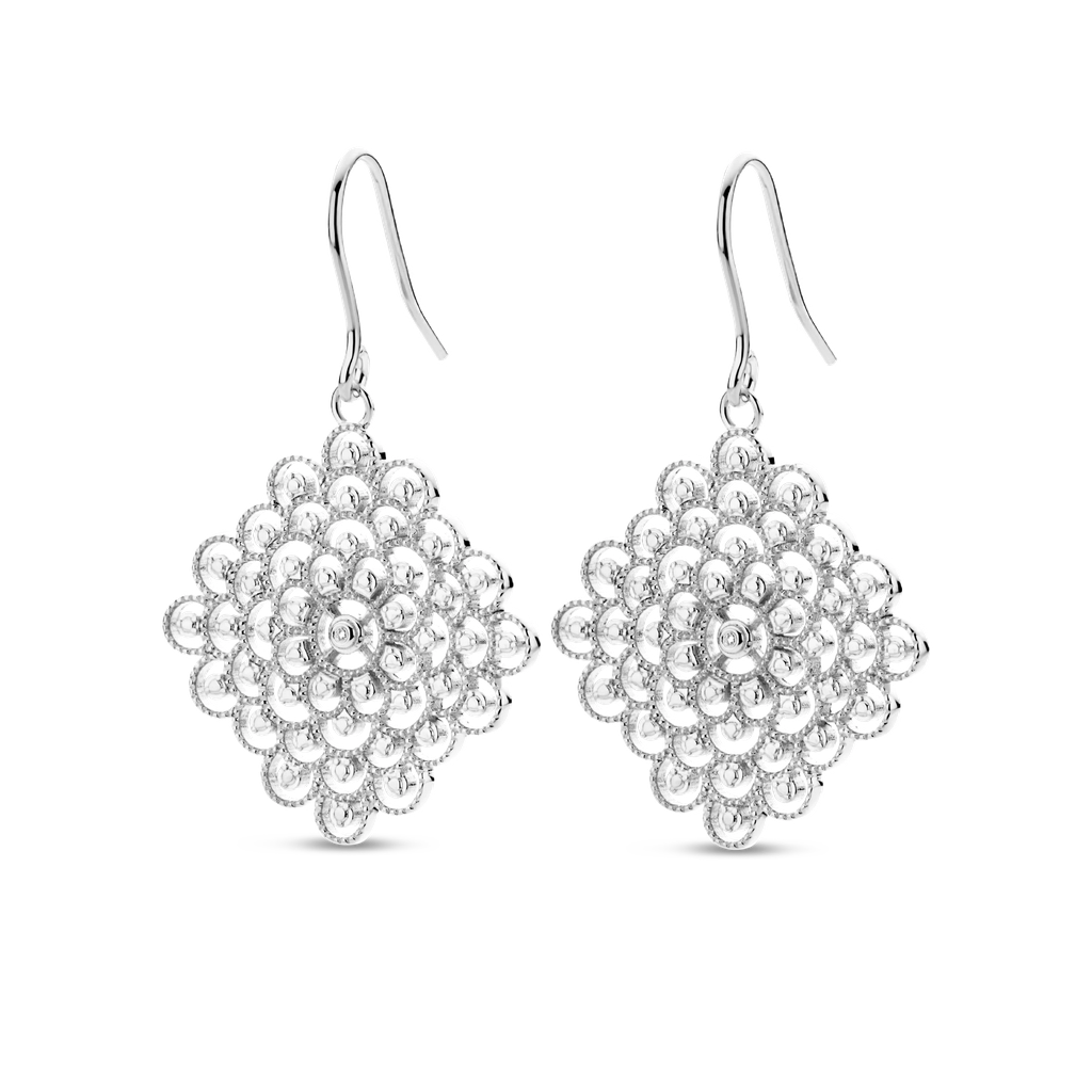 [M2389-1S4-H01] Blessed Earrings (White Plated)