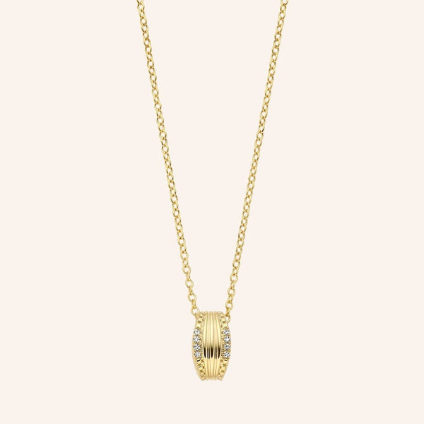 Zilveren ketting goudkleurig verguld - Diamanti Per Tutti - Vesper Necklace