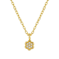[M2533-3S3-S40S45] First Flower Necklace (Yellow Gold Plated)
