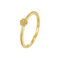 [M2534-3S5-S48] First Flower Ring (Yellow Gold Plated, 48)
