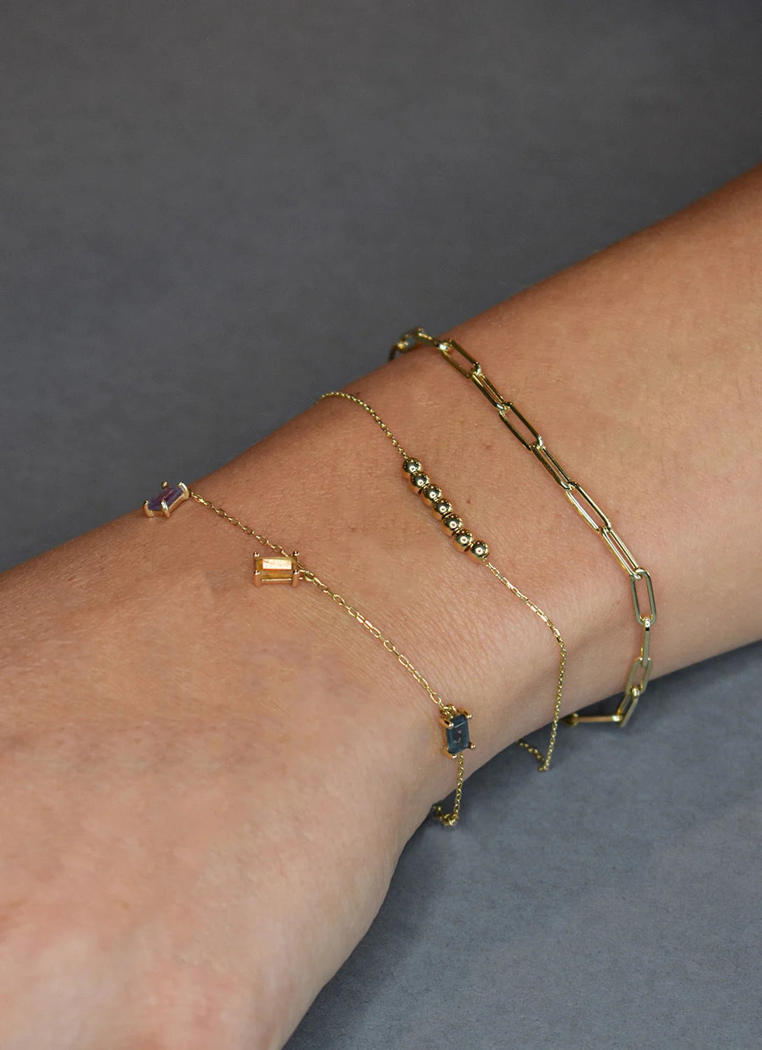 Mini dots - Jackie - 14k Geelgoud