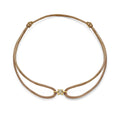 Armband Satin Diamond 4 poot Mokka - Minioro - foto 1