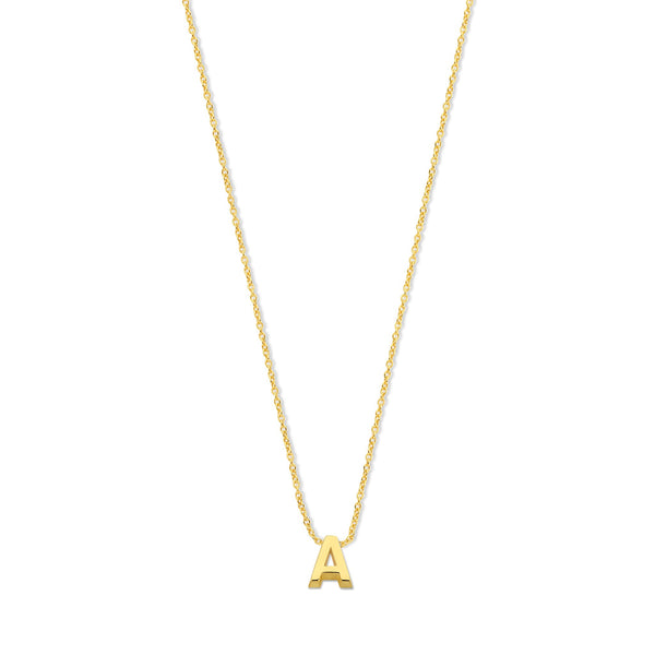 Ketting 1 Initiaal - Minioro - 14k Goud