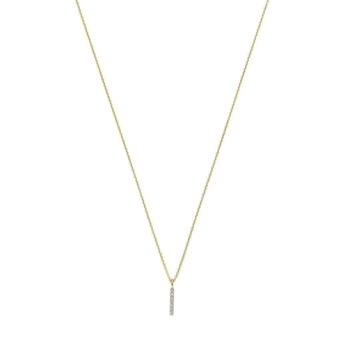 Ketting Diamondbar wit 007 - Minioro - foto 1