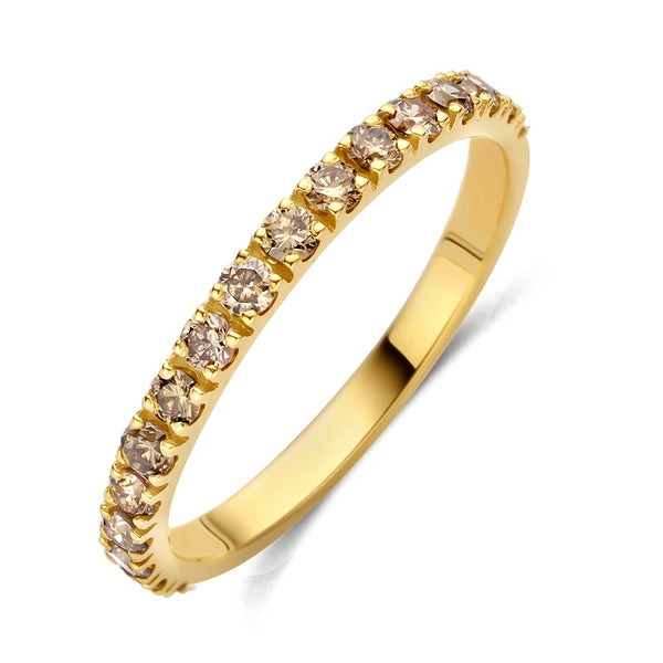 Ring Eternity Mokka 030 - Minioro - 14k Goud