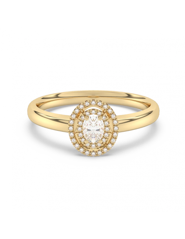 14 karaat geelgouden ring - Mori Diamond Exclusive -Hutjens