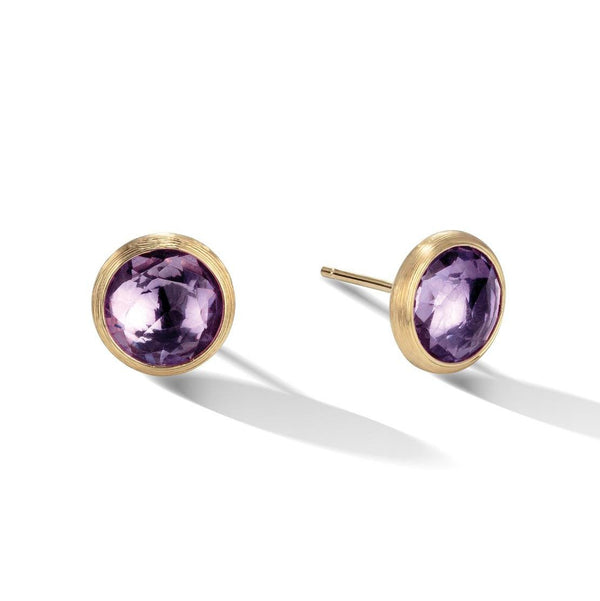 18 karaat geelgouden dames oorstekers - Marco Bicego - Jaipur -  Amethyst