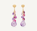 Marco Bicego Paradise oorhangers met amethist 18k geelgoud