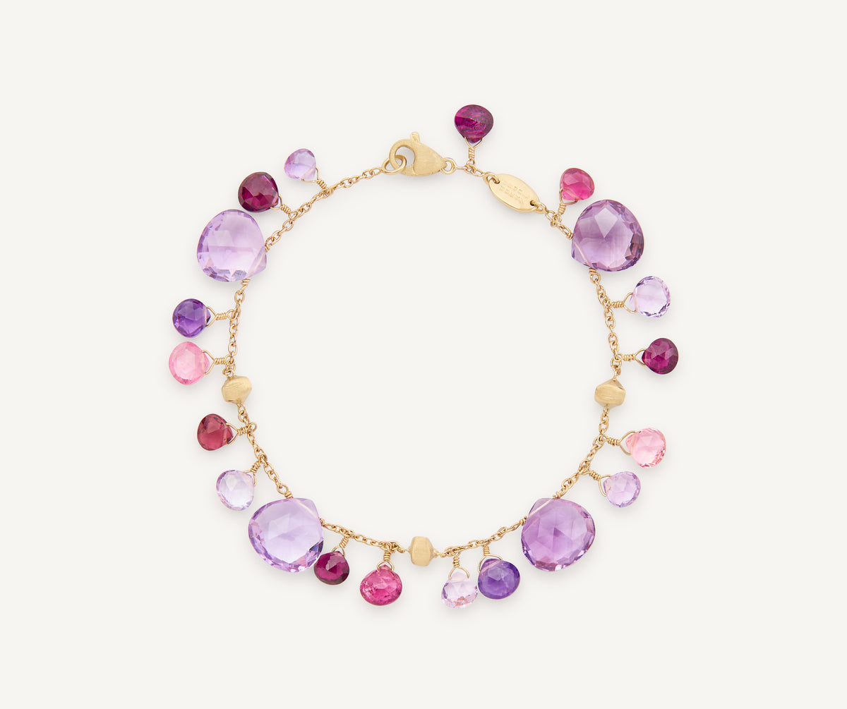 Marco Bicego Paradise armband met amethist 18k geelgoud