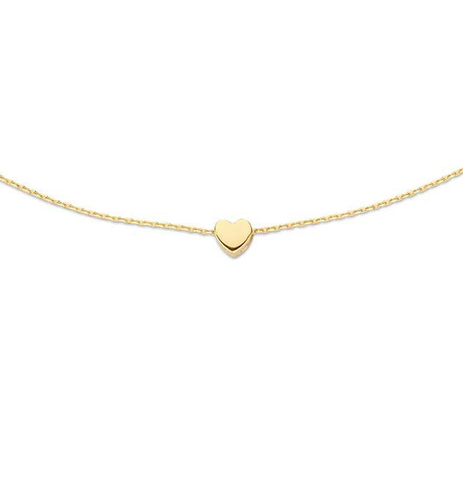 plain-heart-necklace-14k-goud