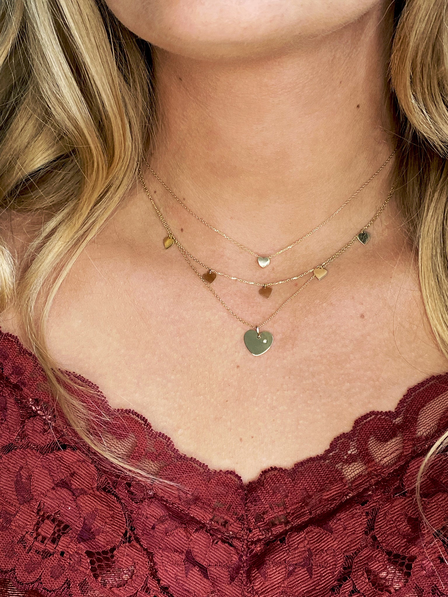 plain-heart-necklace-14k-goud