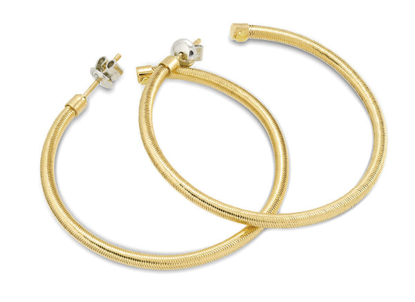 18 karaat geelgouden dames oorsteker - Ponte Vecchio - Nobile