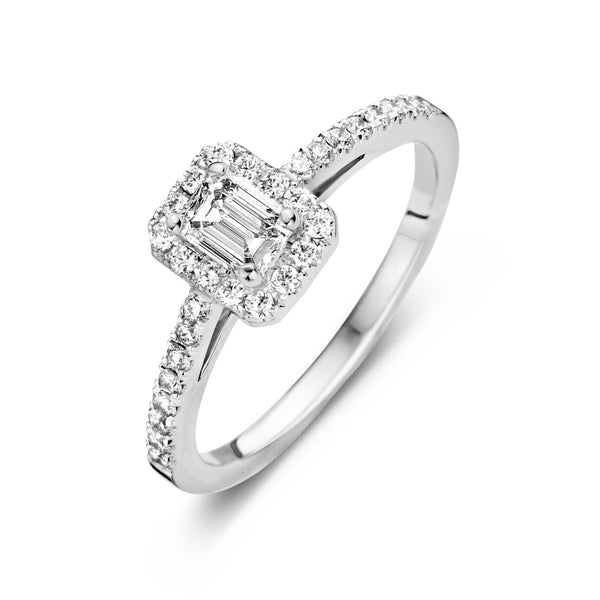 18 karaat witgouden dames ring Grace met diamant  0.30ct +40ct- Antonellis